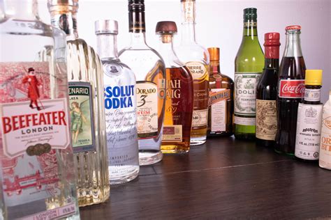 home bar bottles list